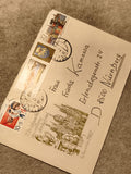 Lettre affranchie DDR 1982, 7. Briefmarkenausstellung Schwerin, timbres thématiq