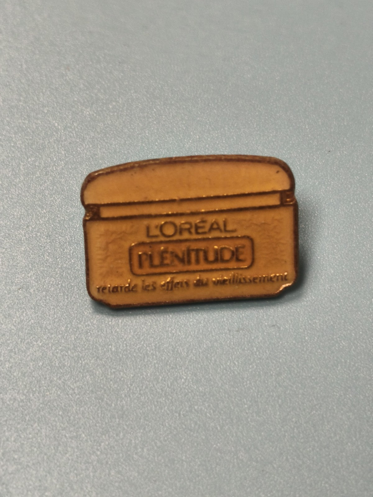 Vintage pin's L'Oréal Plénitude crème, badge publicitaire ancien, collection bea
