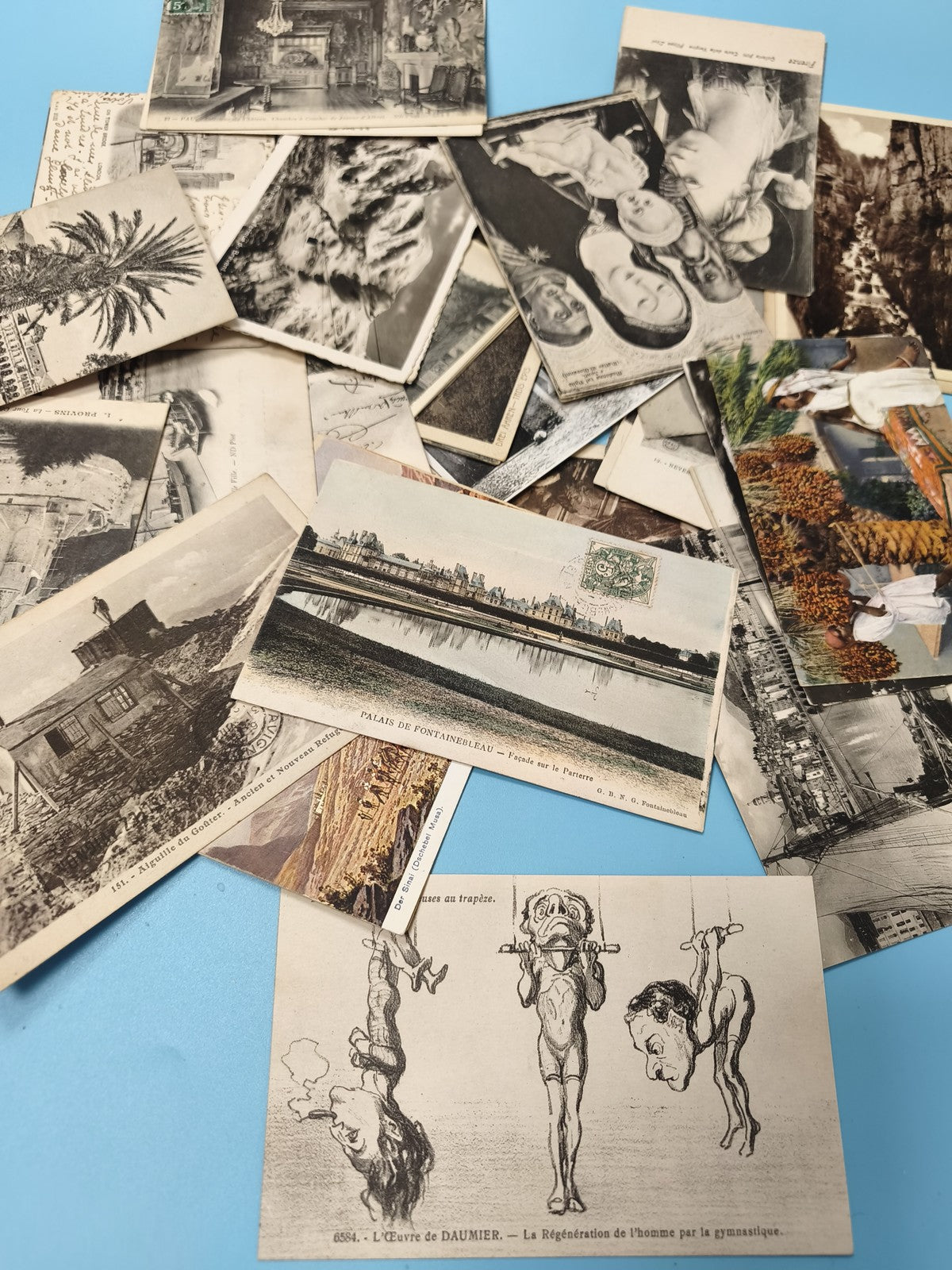 Lot cartes postales anciennes CPA divers lieux, paysages, humour, photo vintage
