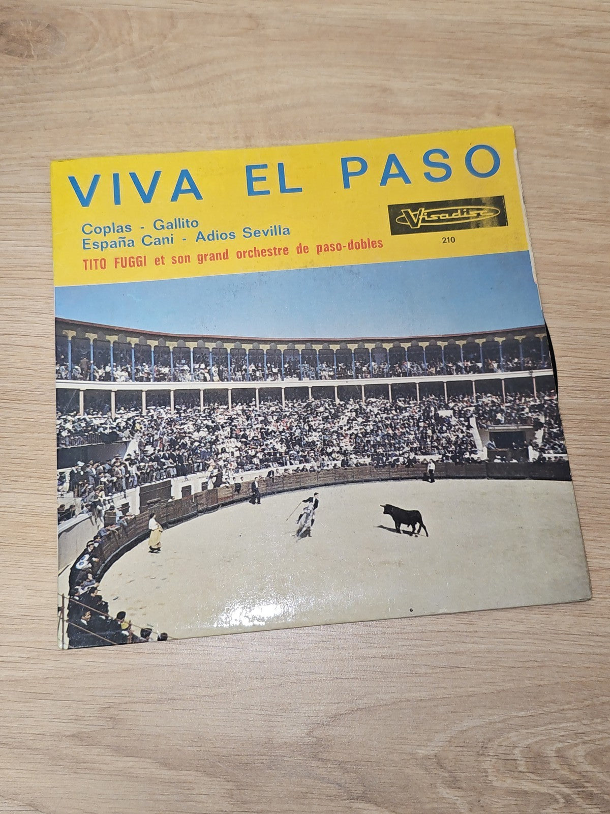 Vintage 45 tours Viva El Paso disque vinyle ancien collection rétro musique espa