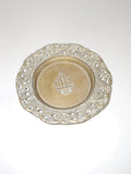 Petit cendrier vintage en bronze ou laiton, marque Ancienne, objet ancien déco r