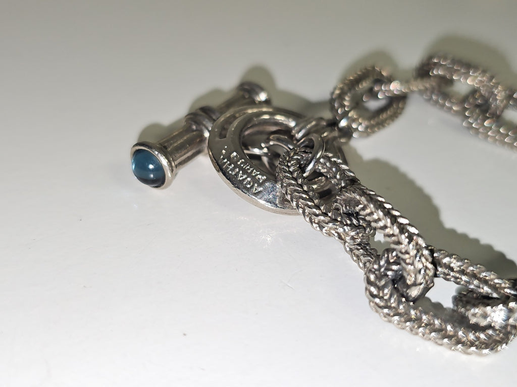 Bracelet maille marine Agatha, gourmette élégante, bijou femme occasion