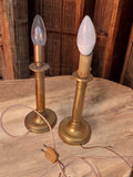 Lot 2 appliques murales anciennes vintage rétro laiton doré style bougeoir