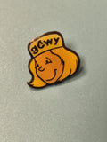 Vintage pin's gewy visage jaune, badge ancien collection (Ref 14)