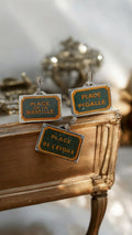 Lot 4 plaques parisiennes vintage déco murale ? Bastille Pigalle Étoile