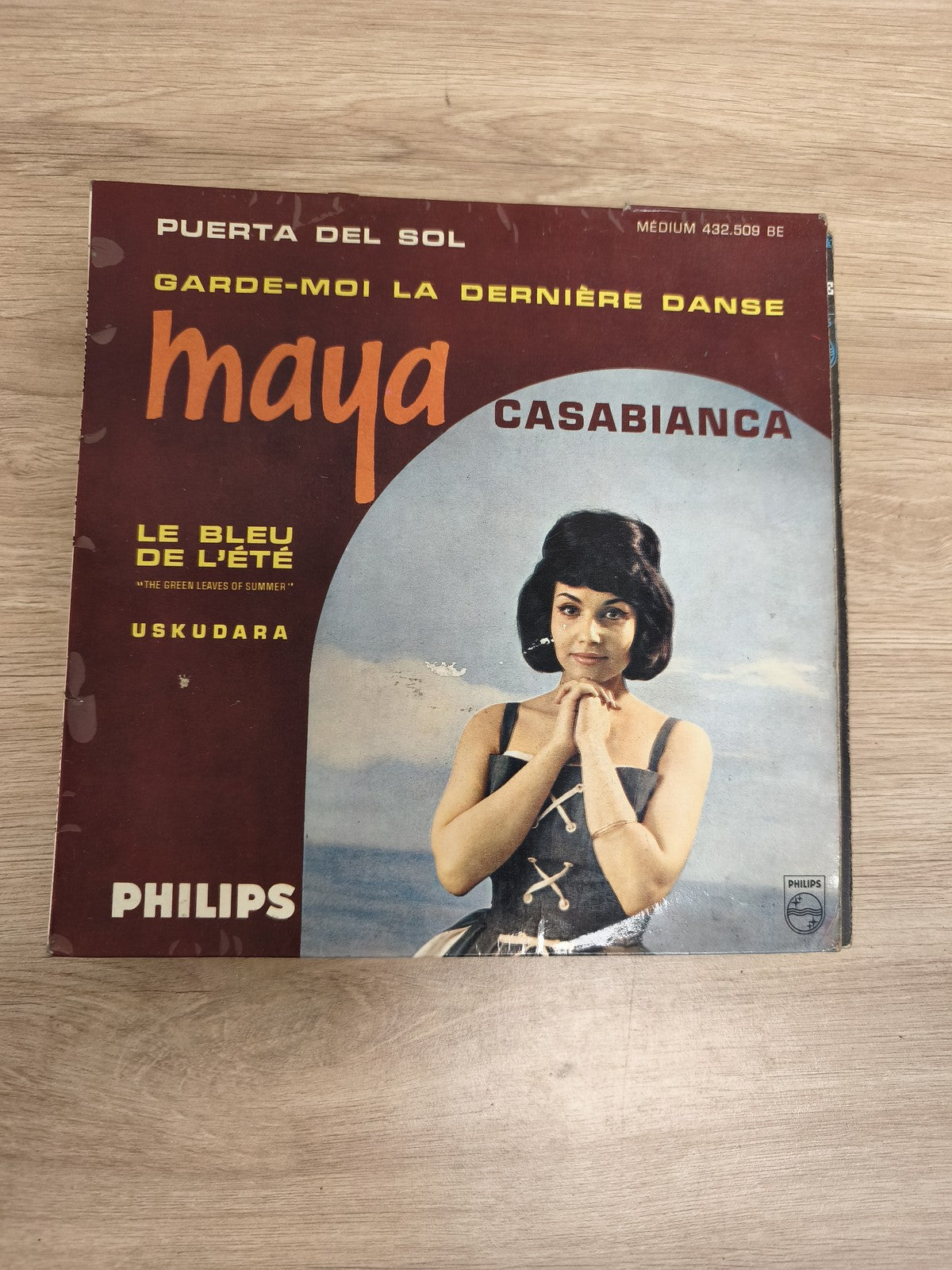 Vinyle 45 tours Maya Casabianca Philips pochette photo - Garde-moi la dernière d