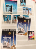 Timbres anciens Haute-Volta fusée Charles de Gaulle astronautes spatial vintage