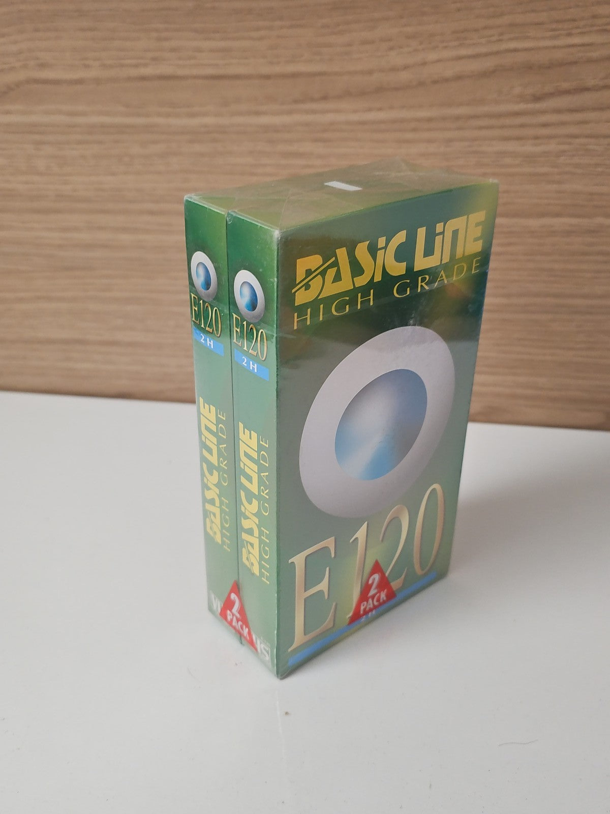 Lot de 2 cassettes VHS Basic Line E120 High Grade ? Vidéo enregistrement 120 min