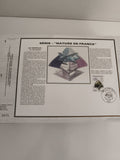 Feuillet philatélique CEF Nature de France marcassite timbre 2,00 F minéraux
