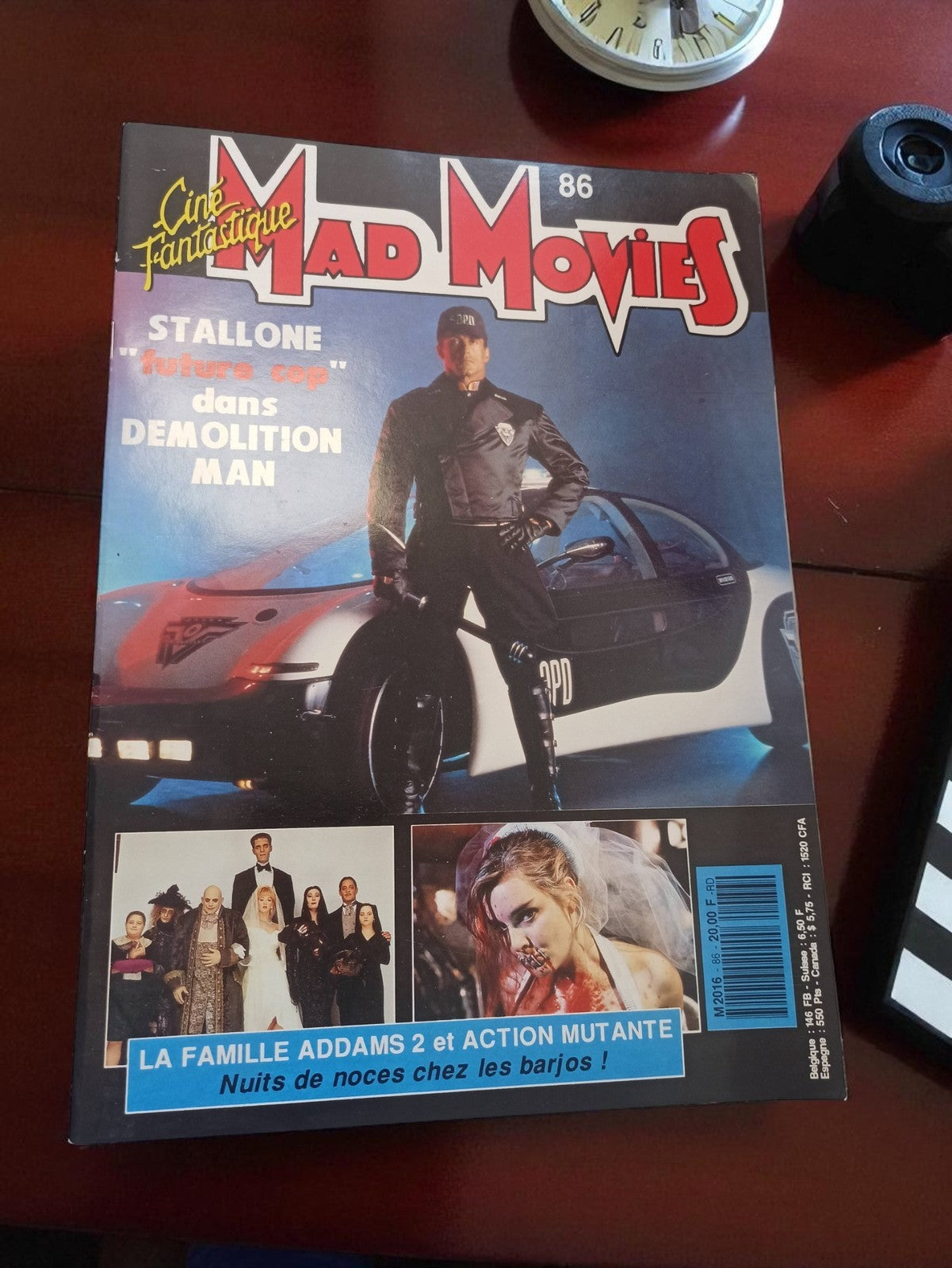 Magazine Mad Movies n°86 vintage cinéma Stallone Demolition Man 90s