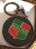 Porte-clés Noilly Prat publicitaire vintage France, blason vert rouge alcool
