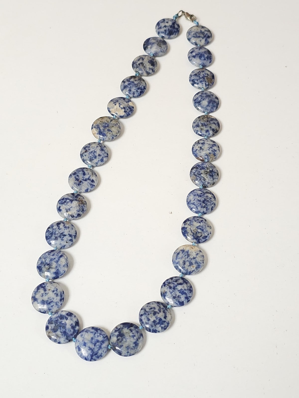 Collier ancien vintage grosses pierres naturelles rétro, bijou original collecti