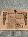 Ancien diplôme Brevet Sportif Populaire années 1940 vintage certificat sport