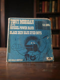 Vinyle 45T Tony Morgan Mussel Power Band US Soul Polydor pochette bleue usagée