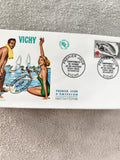 Lettre Premier Jour Ski Nautique 1963 Vichy FDC ancienne philatélie France
