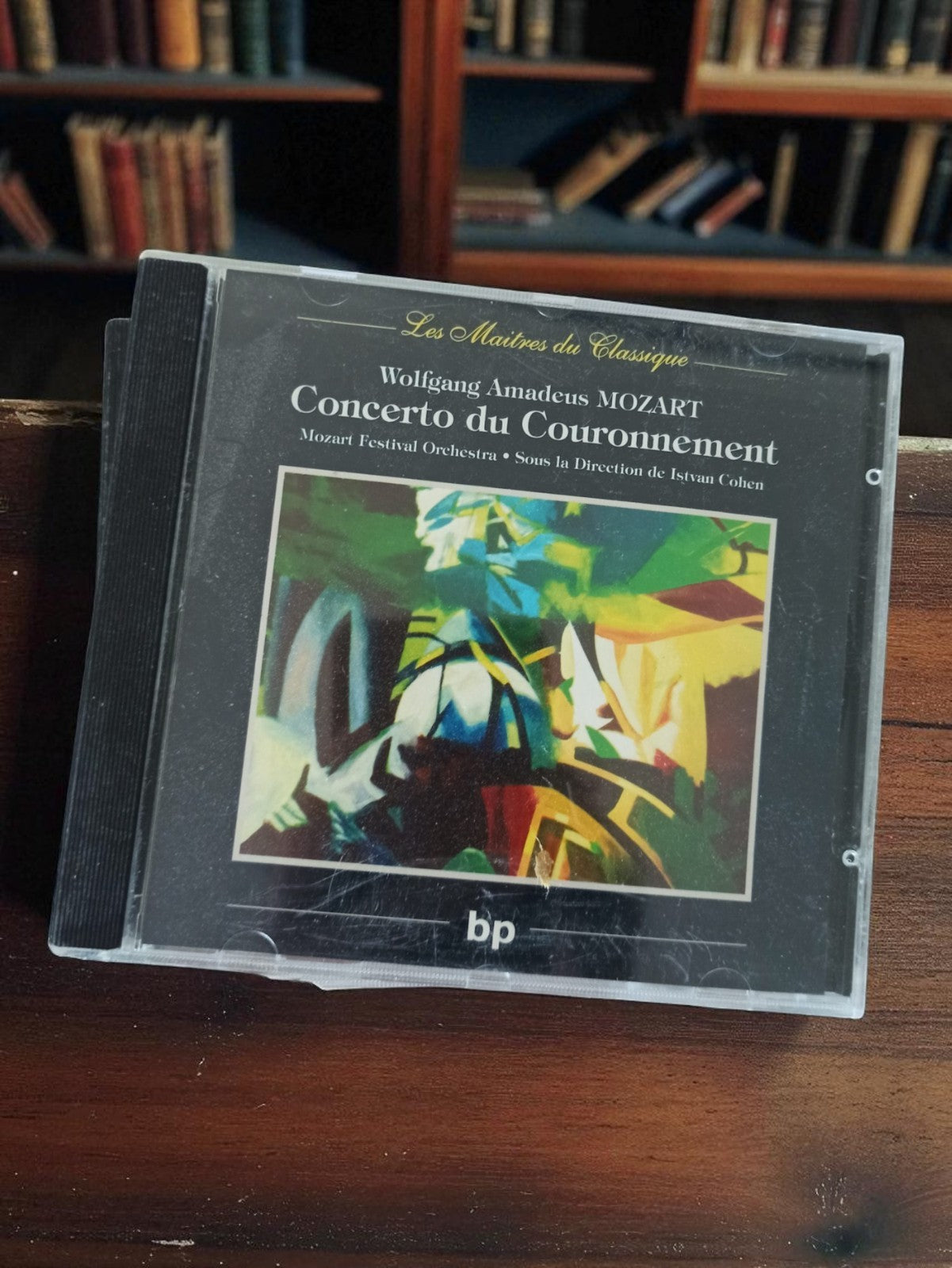 CD classique Mozart Concerto Couronnement bp ancien pochette art abstrait