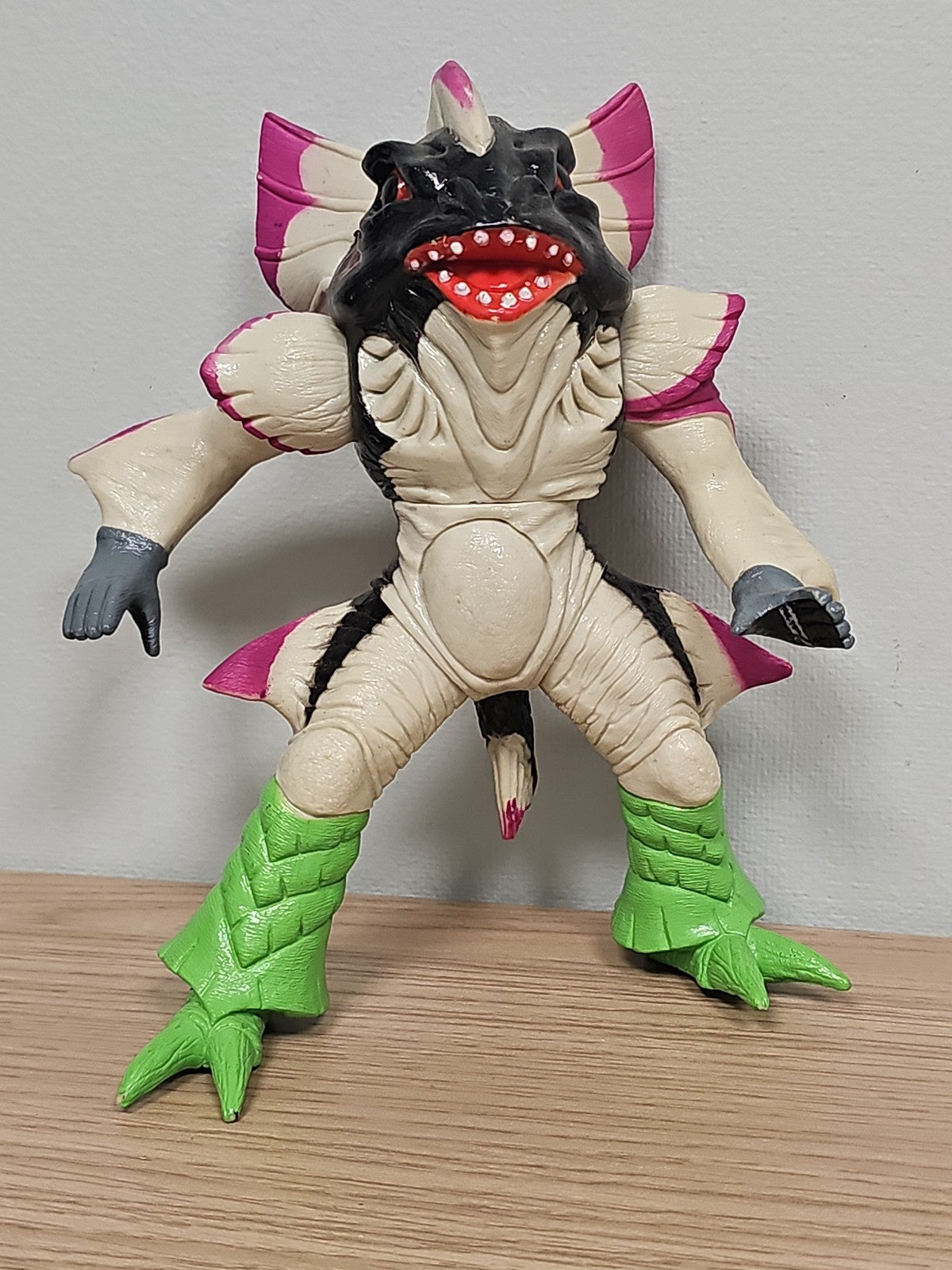 Figurine rétro Bandai 1993 Power Rangers Prantishead Fish Monster ancien jouet
