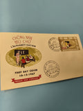 Ancienne enveloppe FDC Vietnam 1967 alphabétisation timbre et cachet Saigon