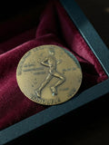 Médaille vainqueur marathon Marvejols-Mende 1988 vintage sport rétro