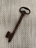 Ancienne clé de château fer forgé rouillée vintage serrure porte manoir