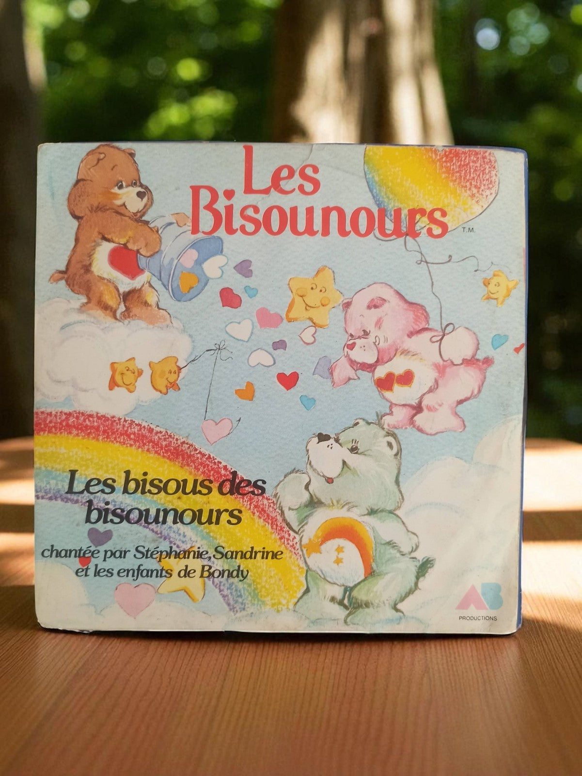 Vinyle 45 tours Les Bisounours ancien rétro disque enfant AB Productions