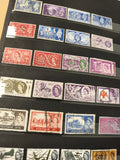 Lot anciens timbres oblitérés Royaume-Uni, Elizabeth II, thématiques variées