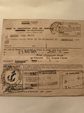 Ordre de convocation Marine nationale 1964 Toulon Marseille ancien document