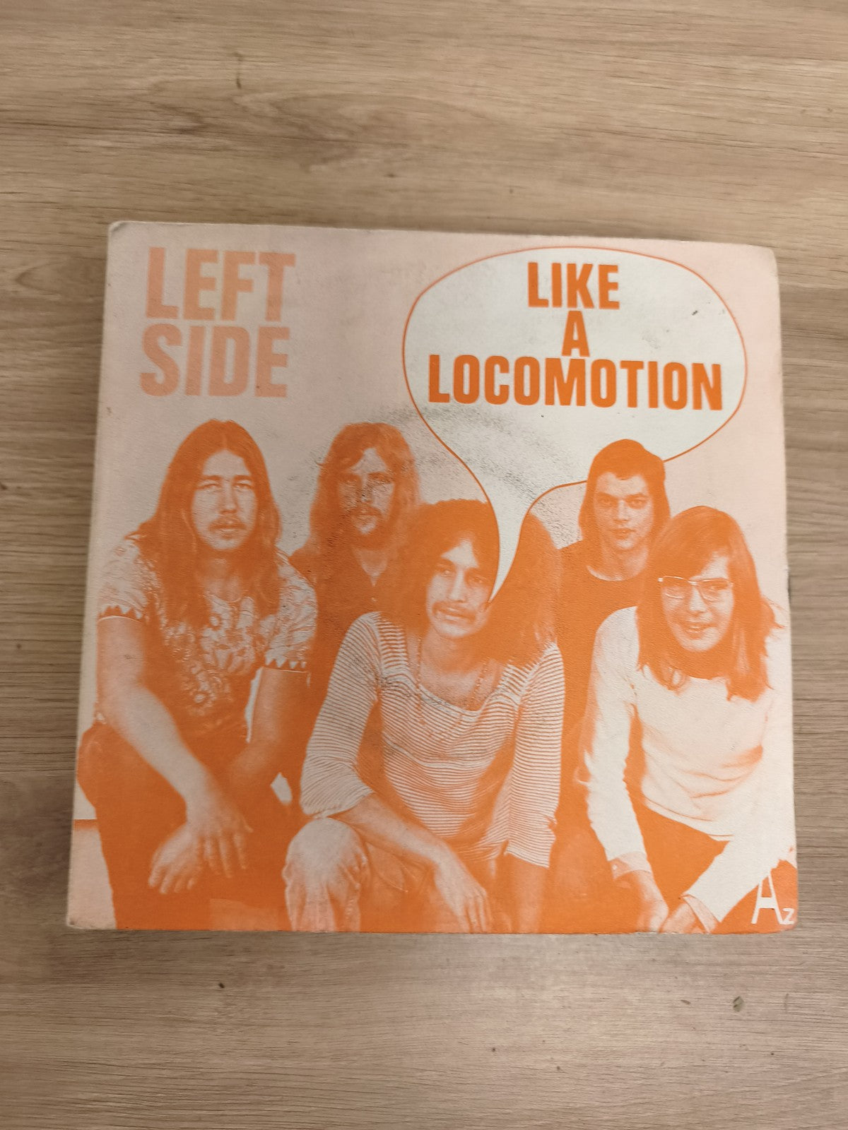 Vinyle 45T LEFT SIDE Like A Locomotion pochette orange groupe rock