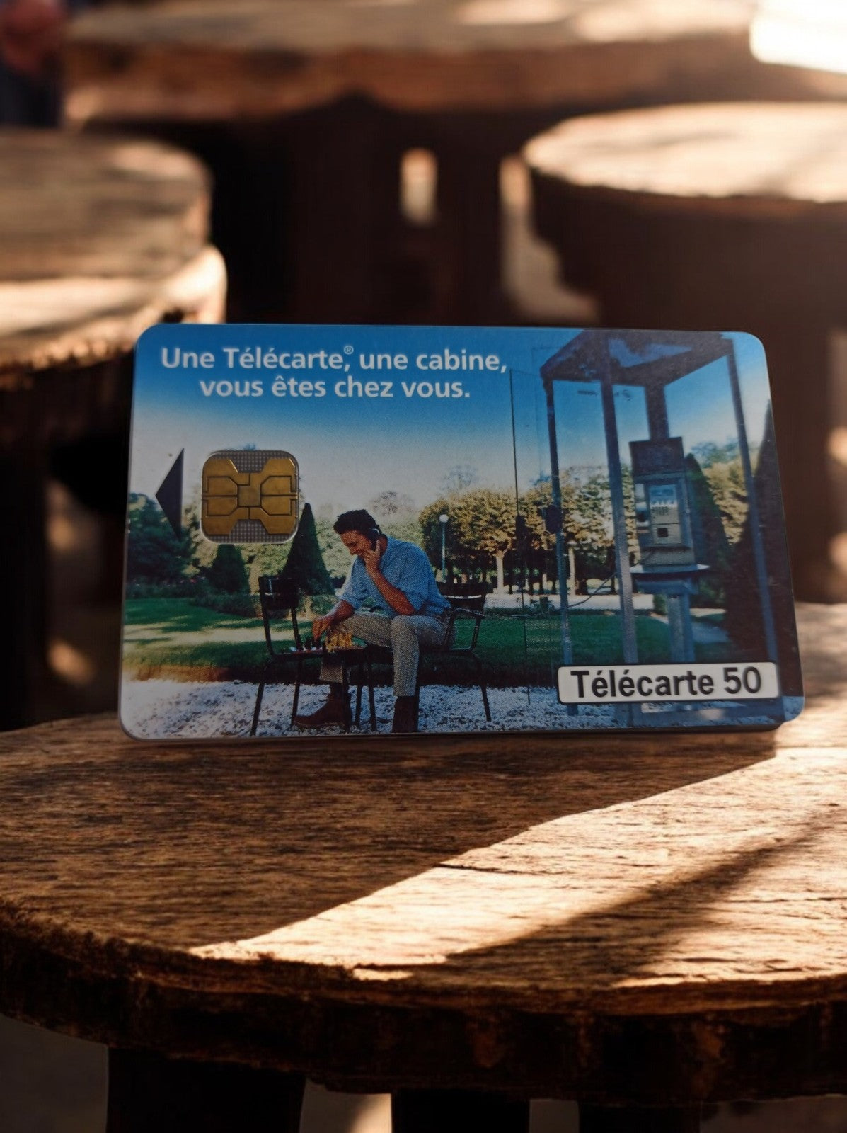 Télécarte Vintage 50 unités France – Cabine téléphonique rétro – Carte téléphoni