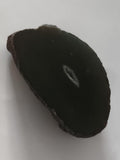Tranche d'agate ancienne, pierre naturelle, section polie, géode décorative