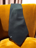 Cravate vintage Segalini noire, large, élégance rétro homme