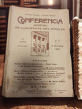 Revue ancienne Conferencia 1920 journal universitaire vintage Université des Ann