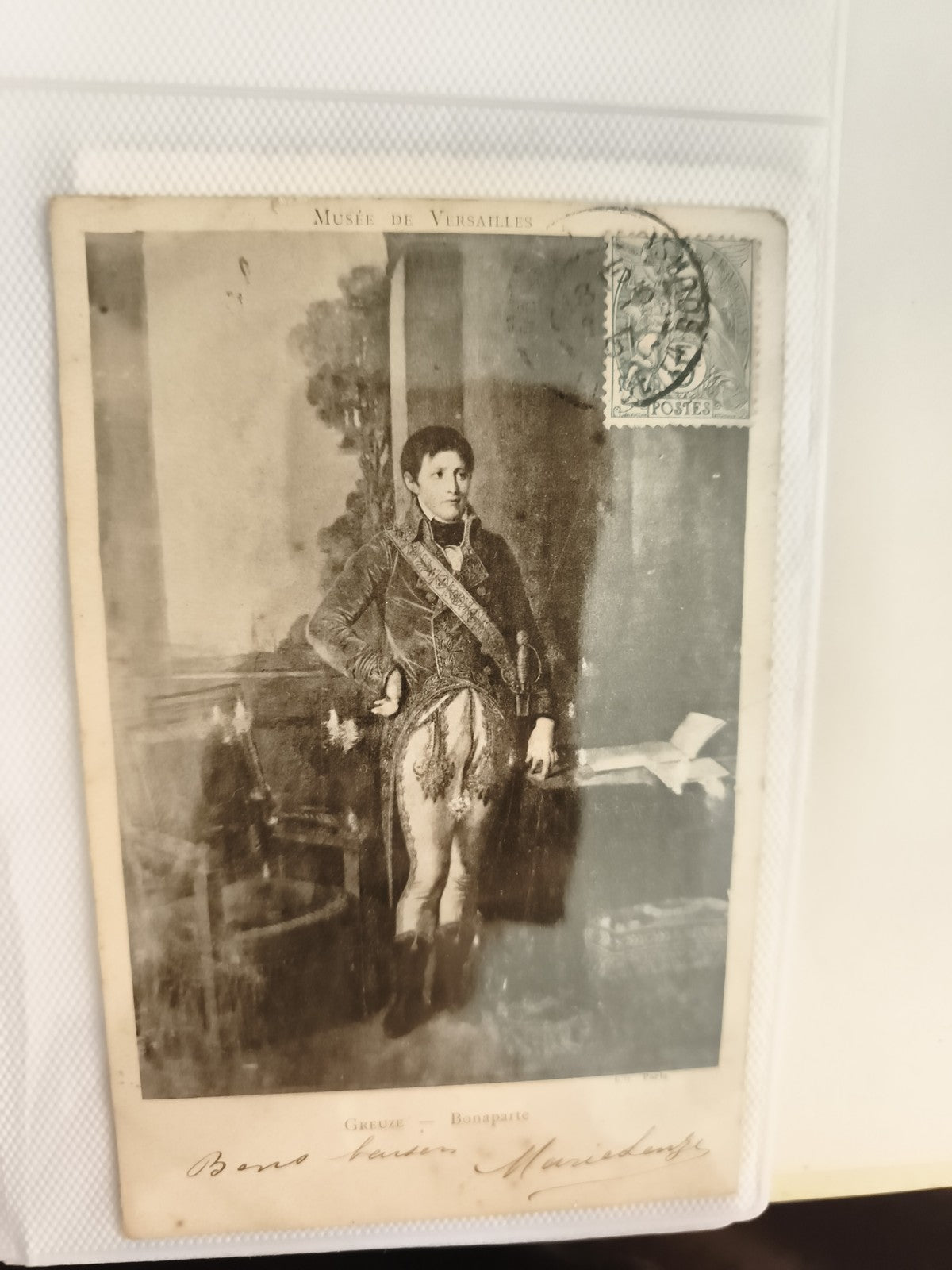 Carte postale ancienne Napoléon Bonaparte Musée Versailles CPA