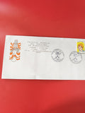 Enveloppe philatélie Festival Mondial Marionnettes 1979 Charleville timbre illus