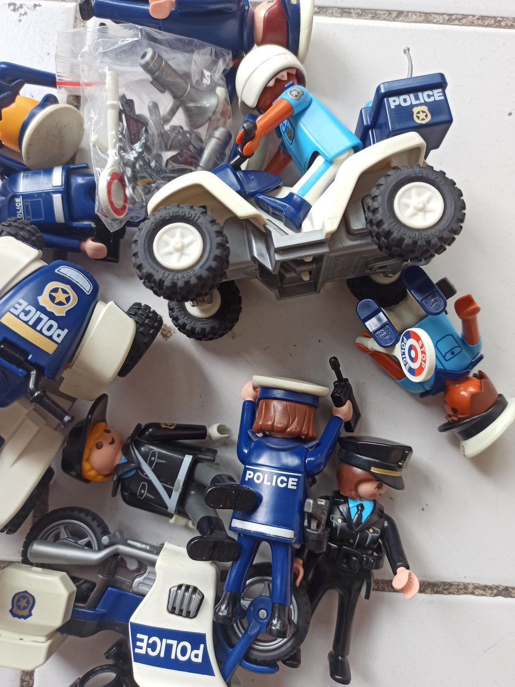 Playmobil lot personnages policiers vrac figurines mixte jeu enfants occasion