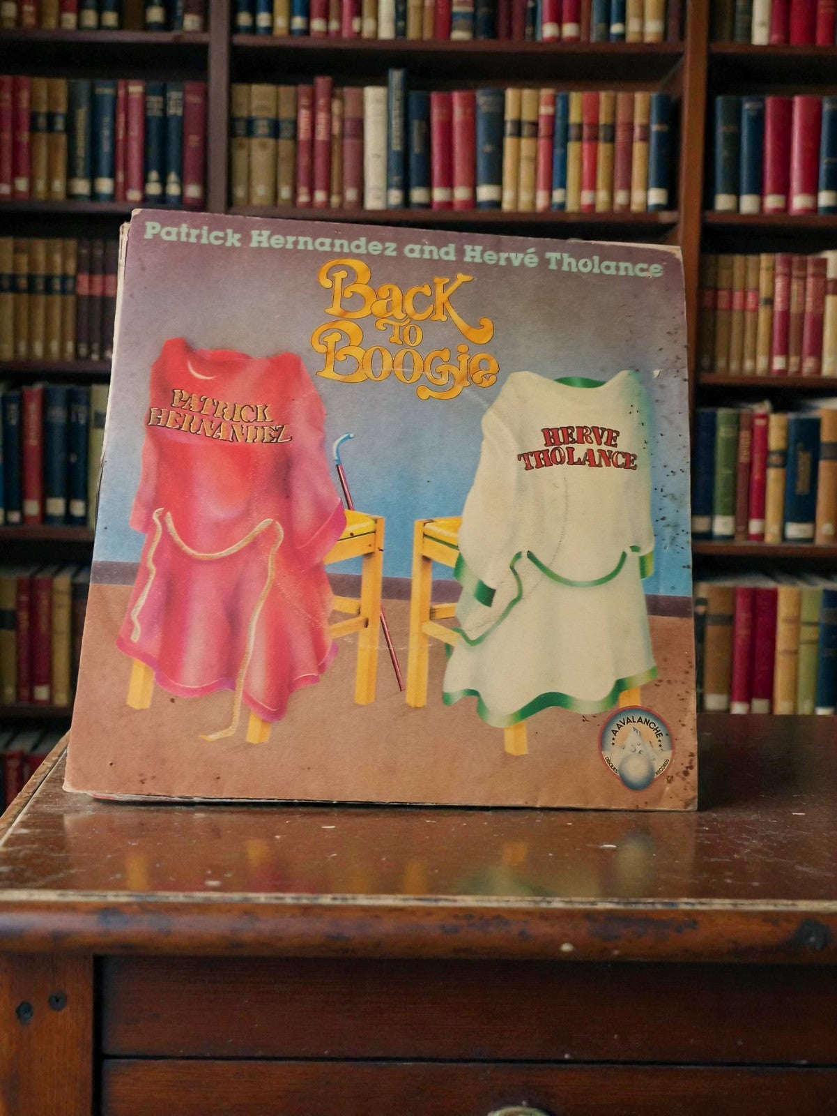 Disque vinyle 45 tours vintage Back to Boogie Patrick Hernandez Hervé Tholance r