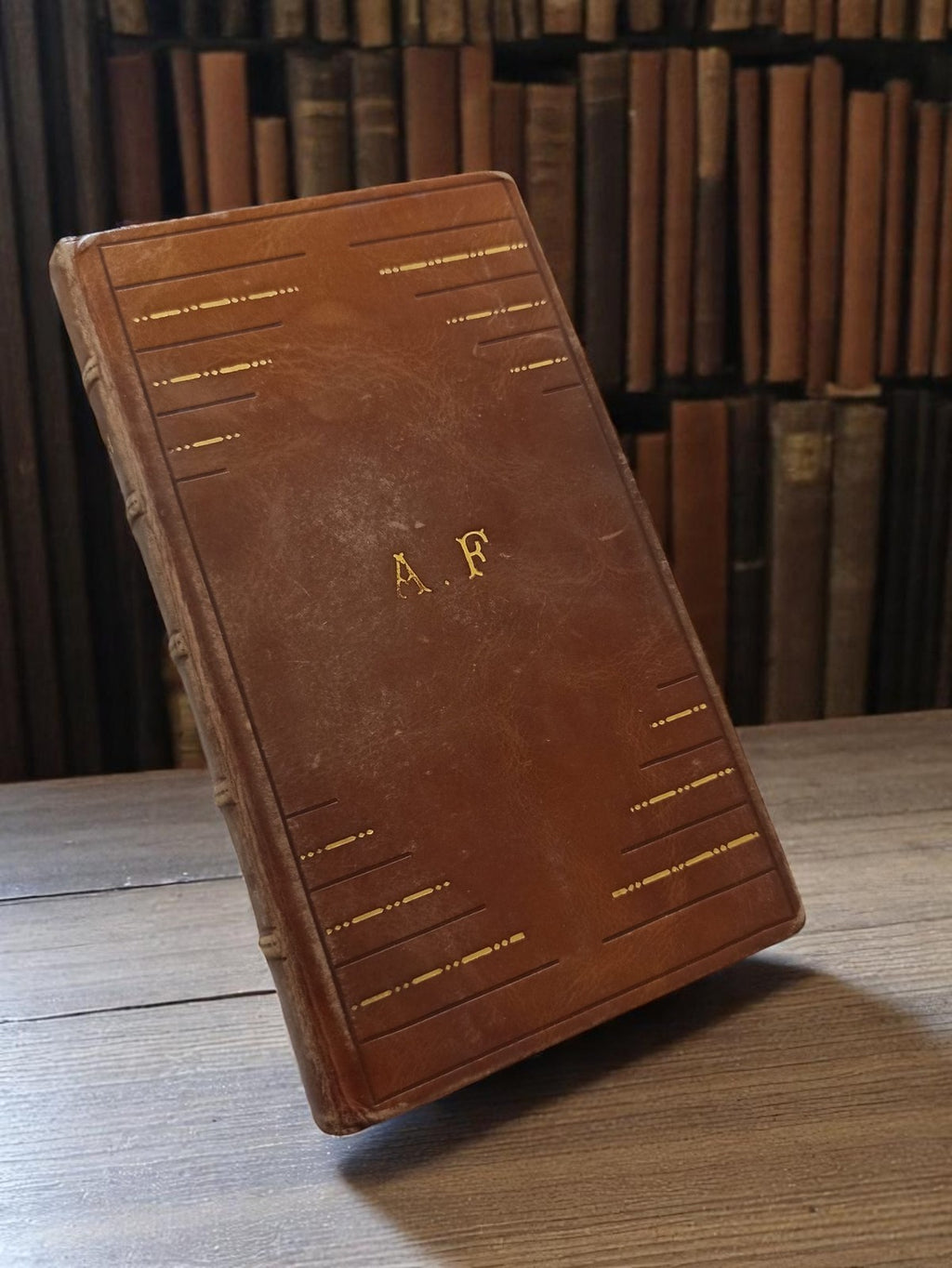 Missel ancien reliure cuir dorure or A.F. vintage livre religieux