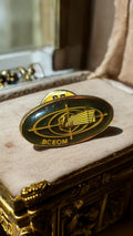Pin's vintage BCEOM ovale doré, collection rare, souvenir France ancien