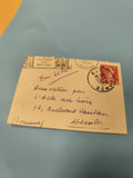 Ancienne enveloppe oblitérée Somme 1956 philatélie collection début XXe