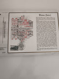 Feuillet philatélique CEF Vienne Isère oblitéré illustration Rhône