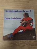 Vintage 45 tours ancien disque vinyle Didier Barbelivien collection rétro chanso