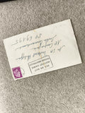 Lettre affranchie timbre Marianne 0,50 violet France philatélie enveloppe