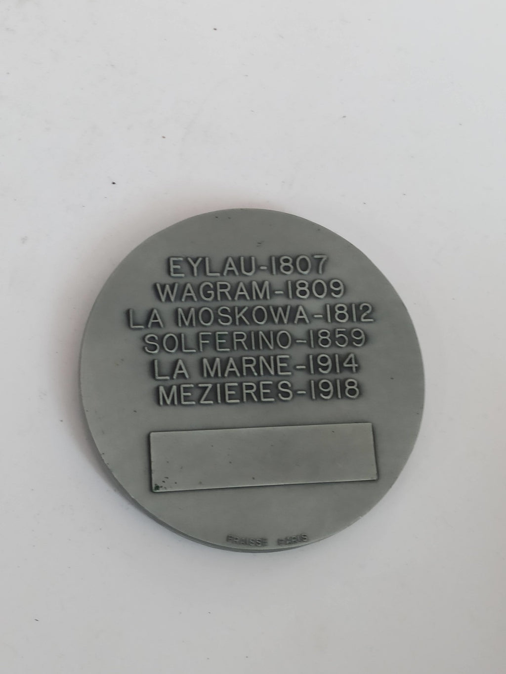Médaille de table 2e Régiment de Chasseurs vintage insigne militaire ancien