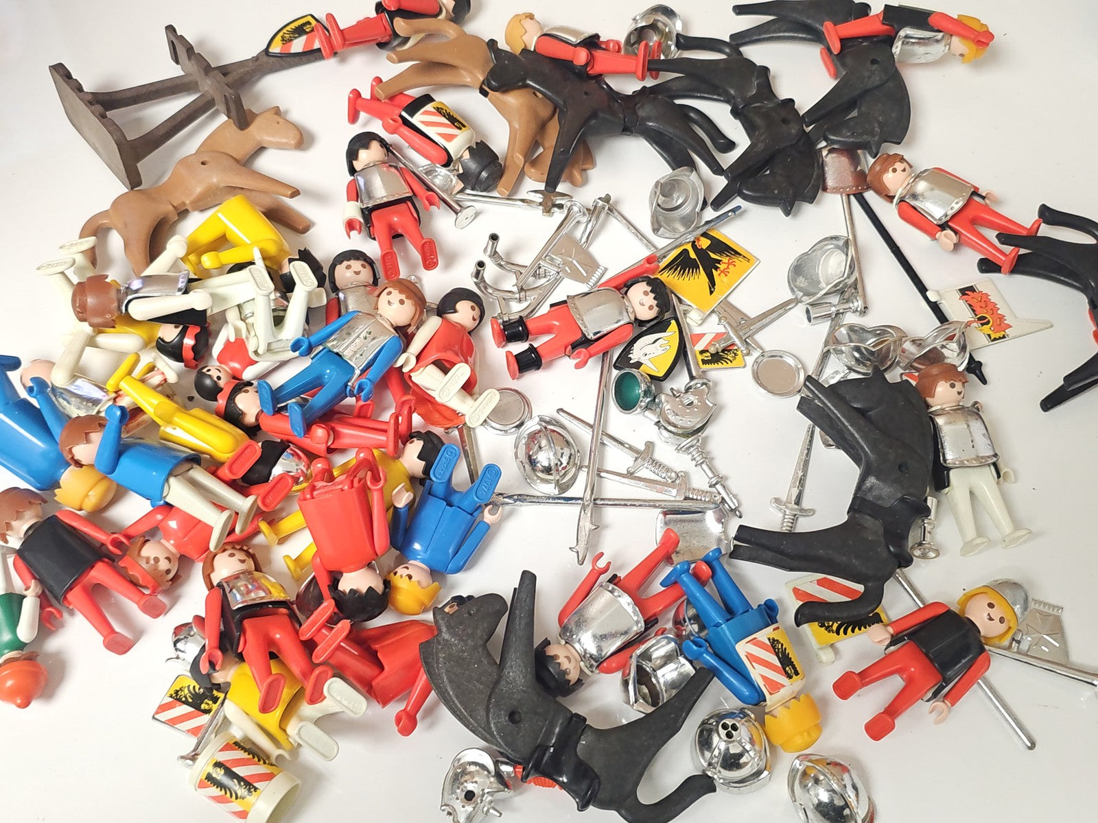 Lot Playmobil vintage ancien à trier vrac pièces accessoires collection rétro