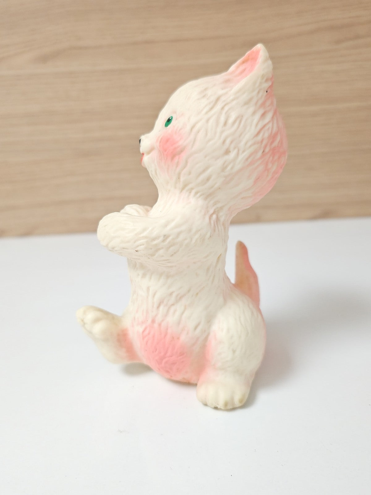 Vintage jouet pouet chat Delacoste ancien, jouet sonore rétro collection rare