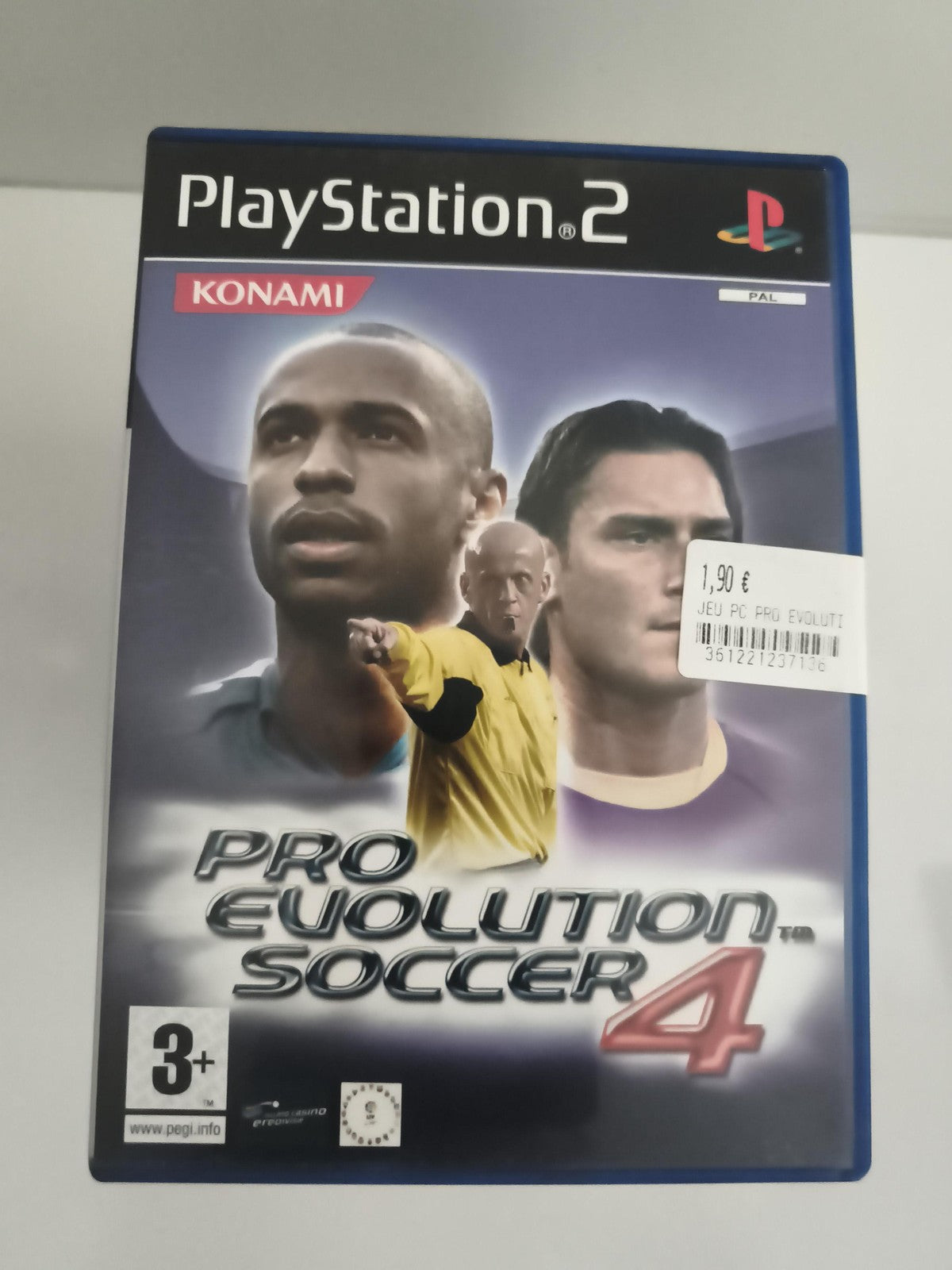 Jeu PS2 Pro Evolution Soccer 4 PlayStation Konami PAL sans notice football