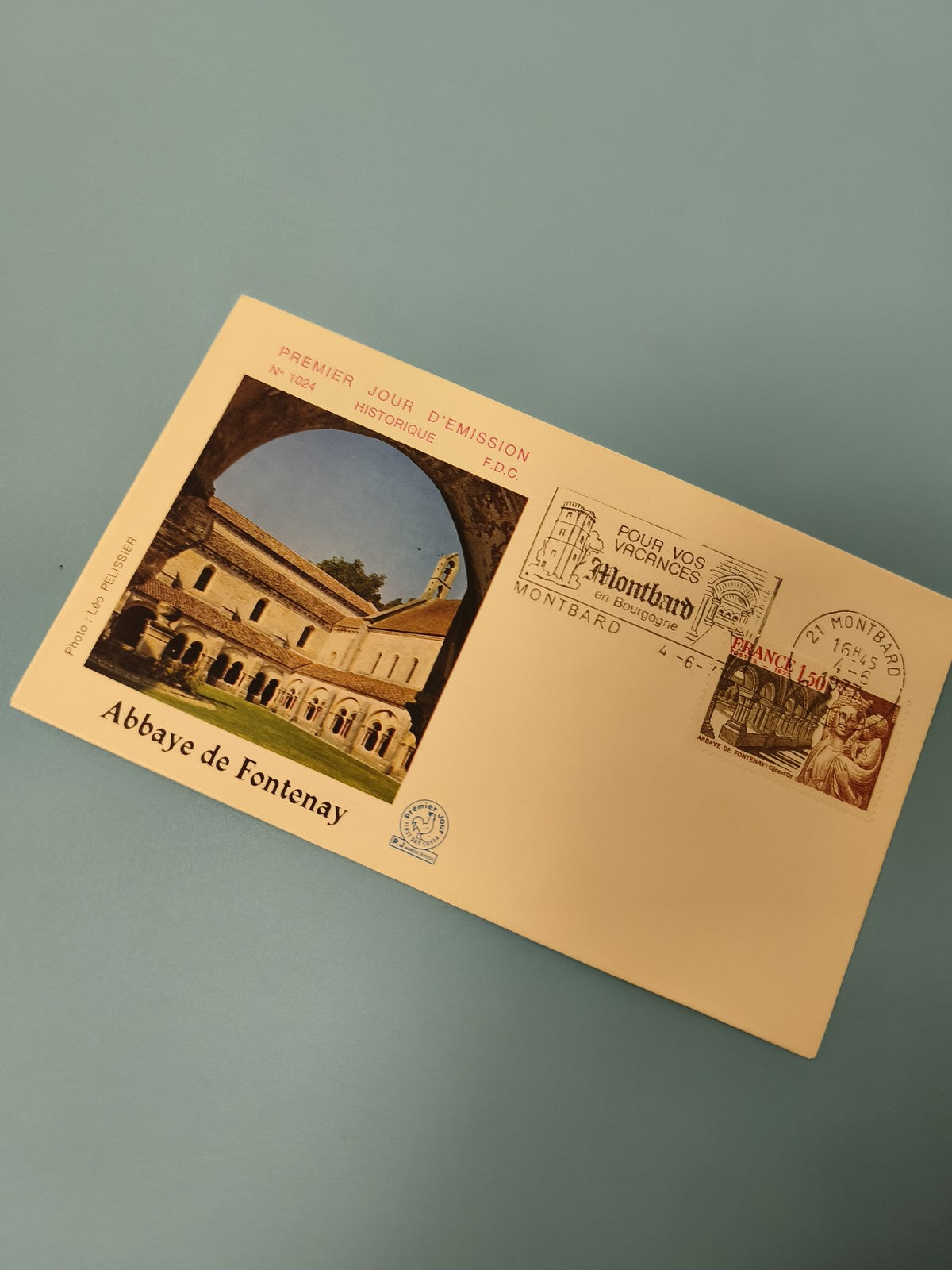 Enveloppe FDC Premier Jour d?Émission Abbaye de Fontenay cachet Montbard (Ref 11