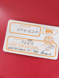 Carte radio QSL Puerto Rico KP4EDP pour radioamateur, format rectangulaire