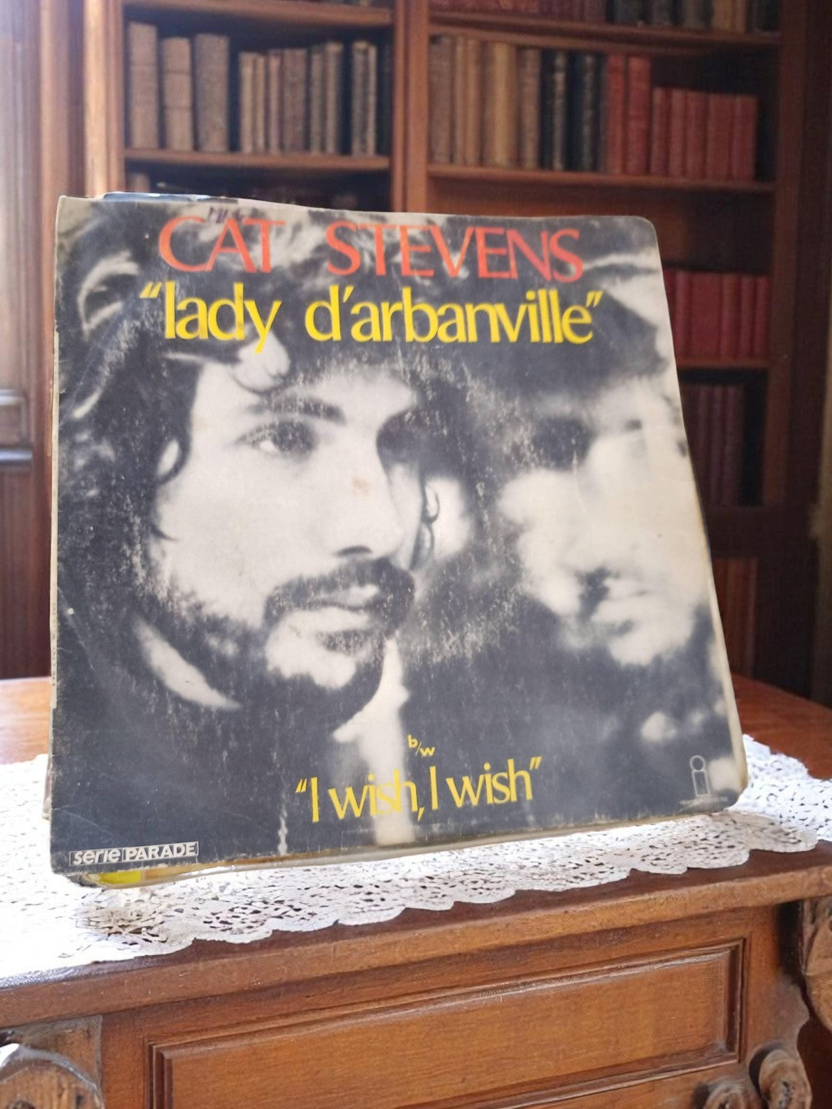 Vinyle 45 tours Cat Stevens Lady d'Arbanville vintage années 70 série Parade