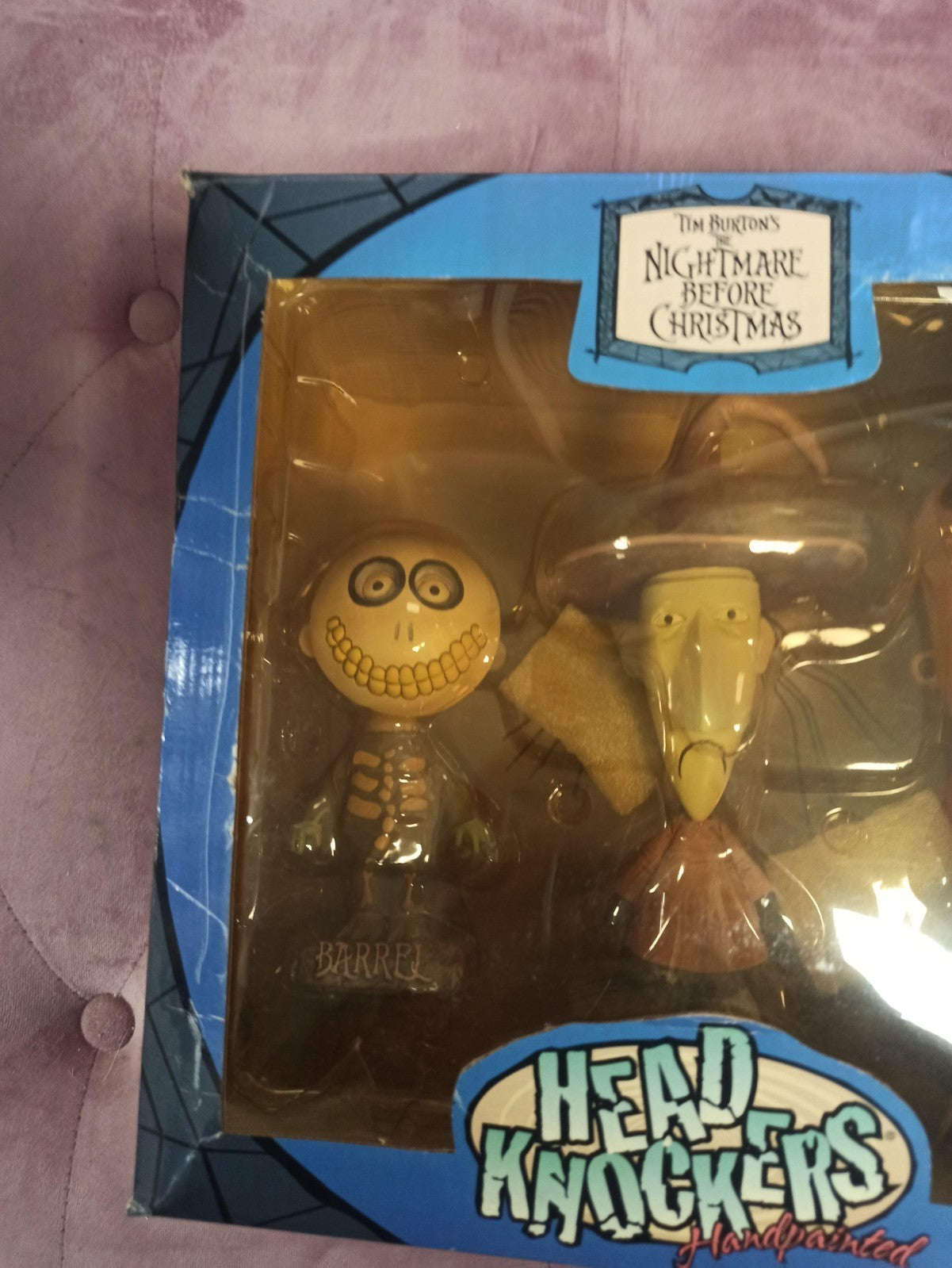 Statuette Headknocker NECA Nightmare Before Christmas boîte, figurines main pein